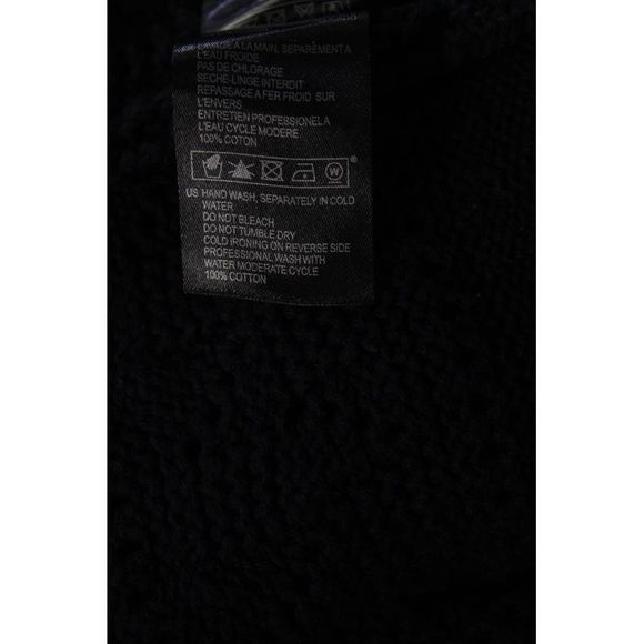 Ba&Sh Women's Cotton Long Sleeve Crewneck Pullover Sweater Navy Size 6 - Picture 5 of 6